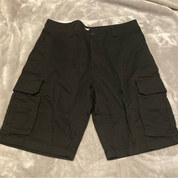Goodfellow & Co Other - Goodfellow & Co Black Cargo Shorts Deep Pockets Zipper Fly Size 34